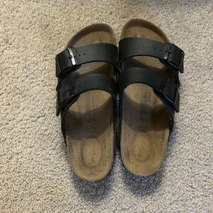 Black Arizona Birkenstocks